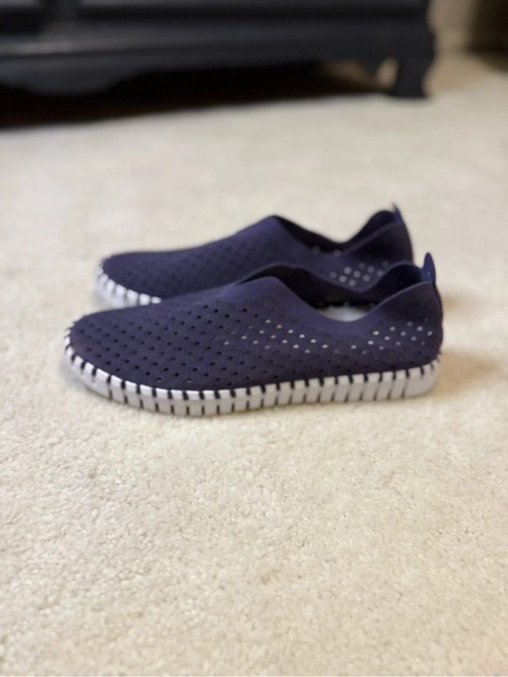 Ilse Jacobsen Women’s Navy Slip-On Sneakers - Picture 6 of 8